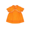 robe petit pois orange friperie vintage