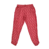 pantalon fluide imprimé rouge géométrique friperie vintage
