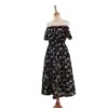 robe épaules dénudées friperie vintage
