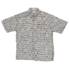 chemise géométrique manches courtes friperie vintage