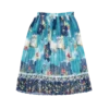 jupe plissée à fleurs friperie vintage