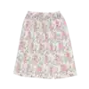 jupe plissée à fleurs midi friperie vintage