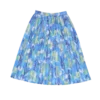 jupe plissée fleurie friperie vintage