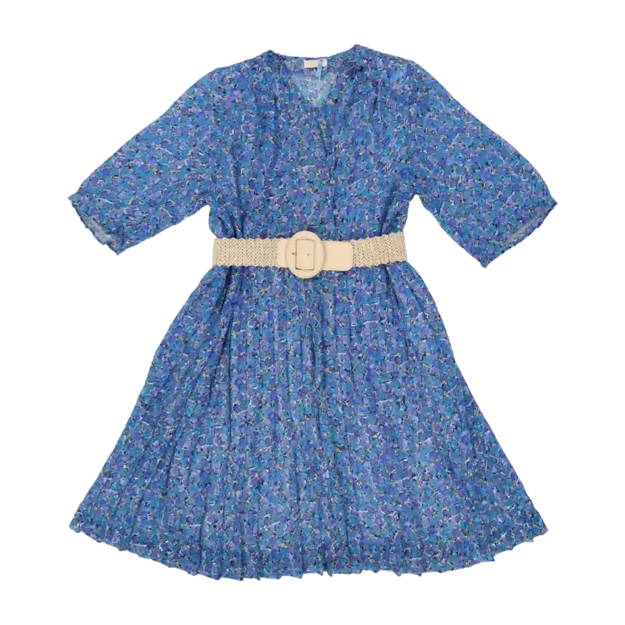robe bleu turquoise friperie vintage