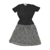 robe à imprimé friperie vintage