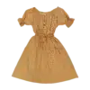 robe mi-longue paisley friperie vintage