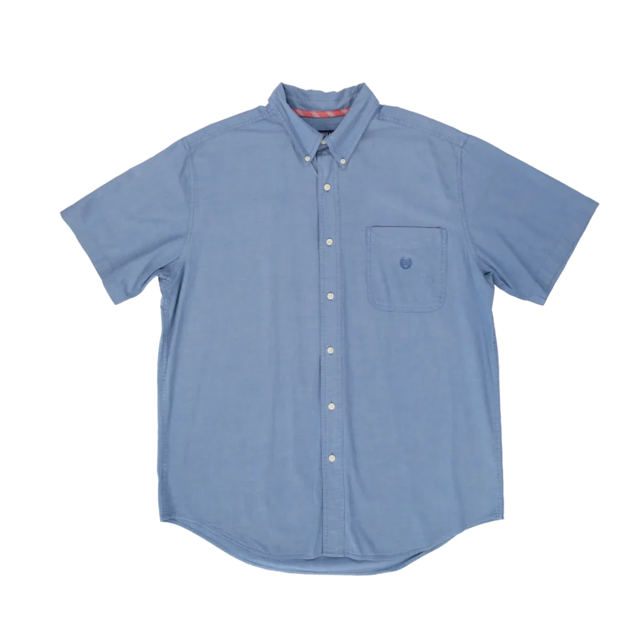 chemise bleu chaps de ralph lauren friperie vintage