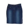jupe jean mi-longue friperie vintage