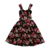 robe fleurs bustier friperie vintage